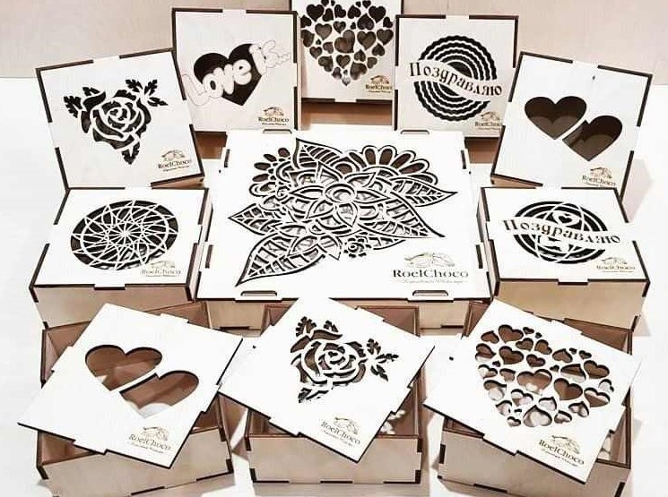 Boxes for sweets free laser cut files