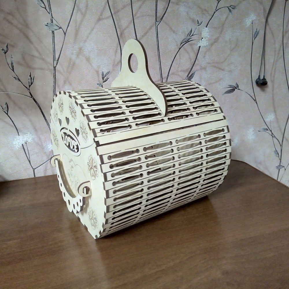 Basket for picnic free laser cut file
