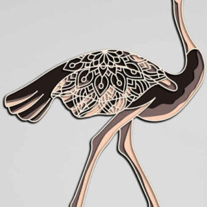 Ostrich multilayer cut file 3D