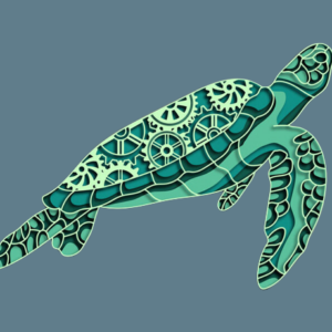 Turtle multilayer free cut file 3D