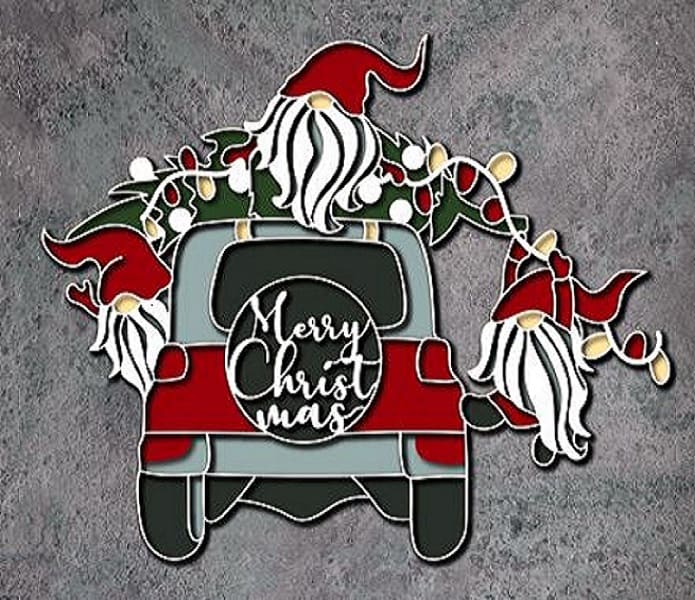 Murray Christmas Car multilayer 3d cut file